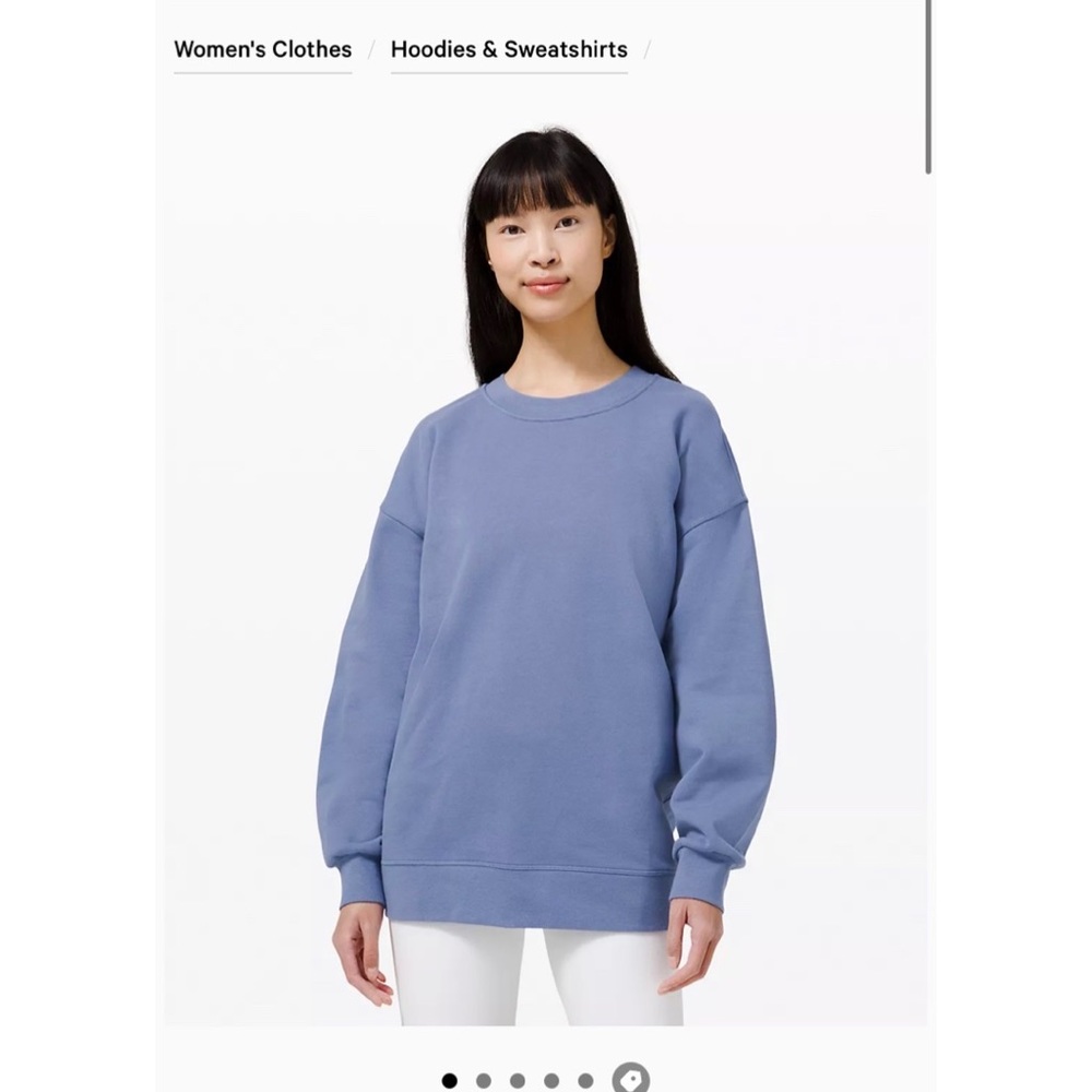 Lululemon perfectly oversized crew in cobalt blue